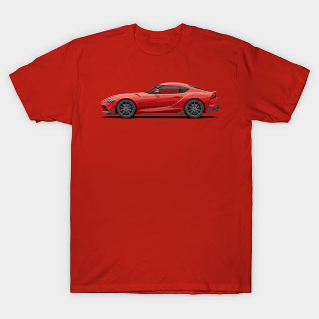 GR Supra MT Red T-Shirt by ARVwerks
